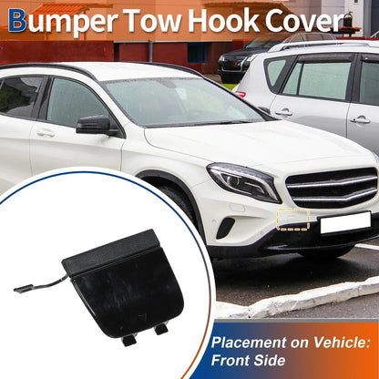 Front Bumper Tow Hook Cover for Mercedes-Benz GLA X156 (2014-2020) Black