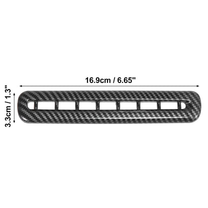 2 x Carbon Fiber Pattern Door AC Outlet Vent Covers for Dodge Challenger (2015-2019)