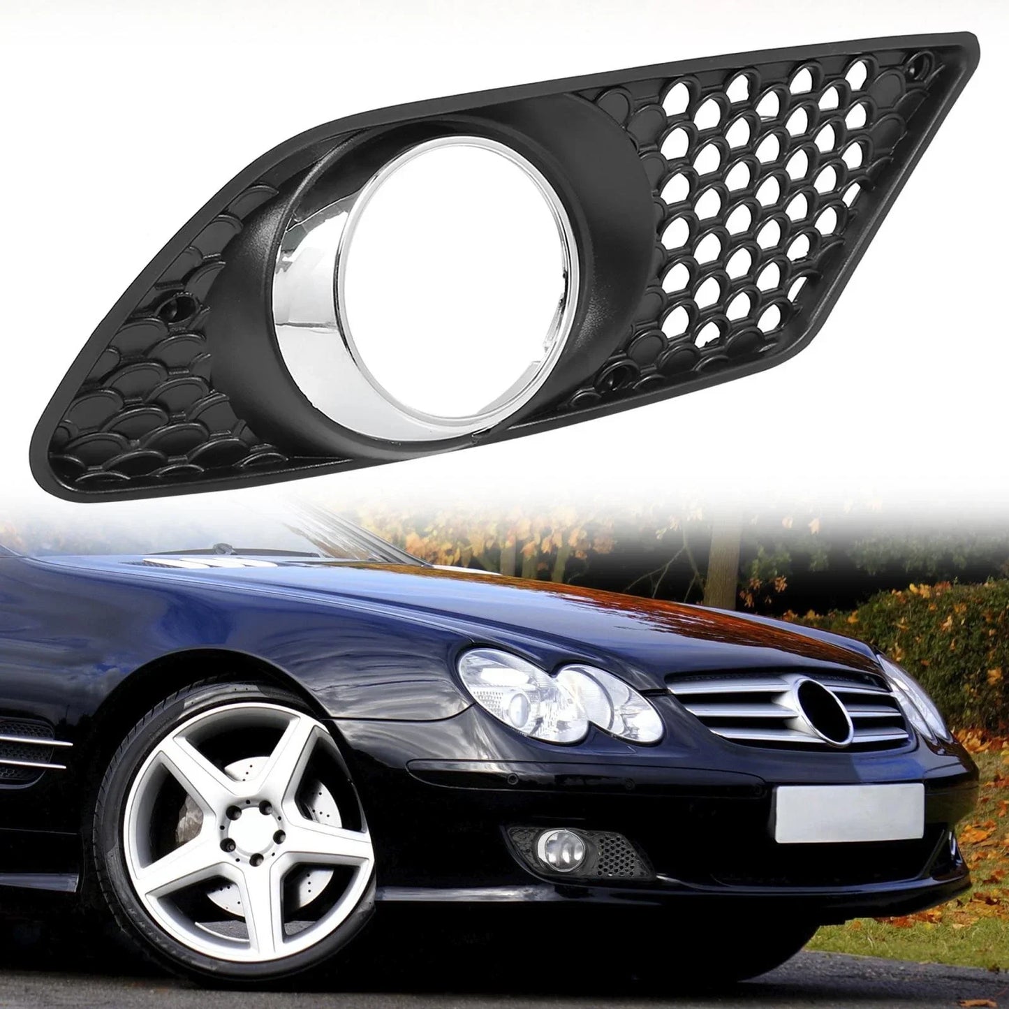 Front Right Fog Light Grille for Mercedes-Benz C350 (2008-2011)