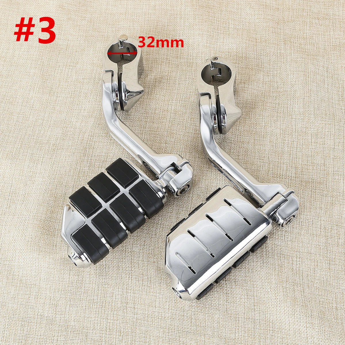 32mm 1 1/4" Engine Guard Foot Pegs for Harley-Davidson