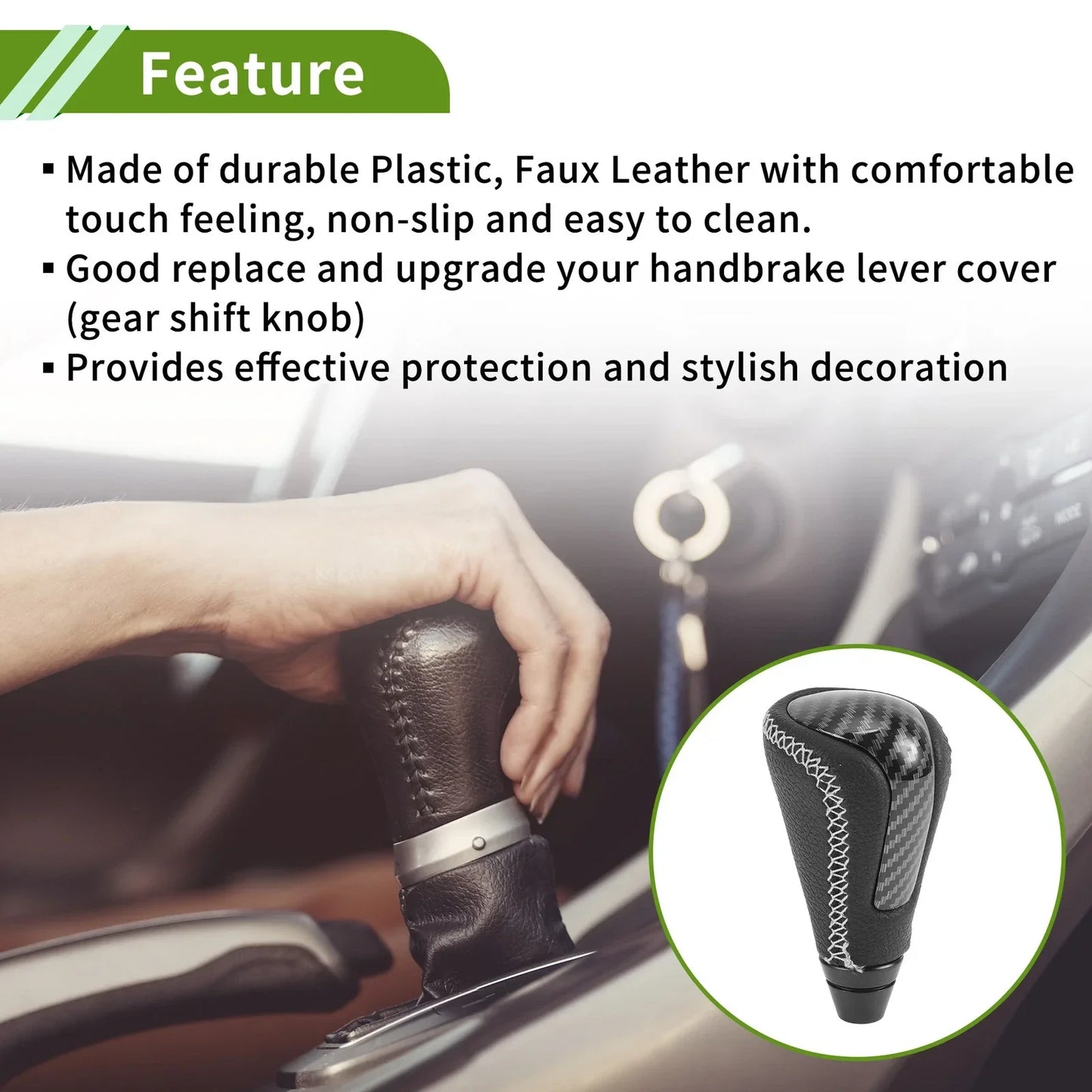 Automatic Gear Shift Knob for Lexus GS300 2006-2011 Plastic Faux Leather