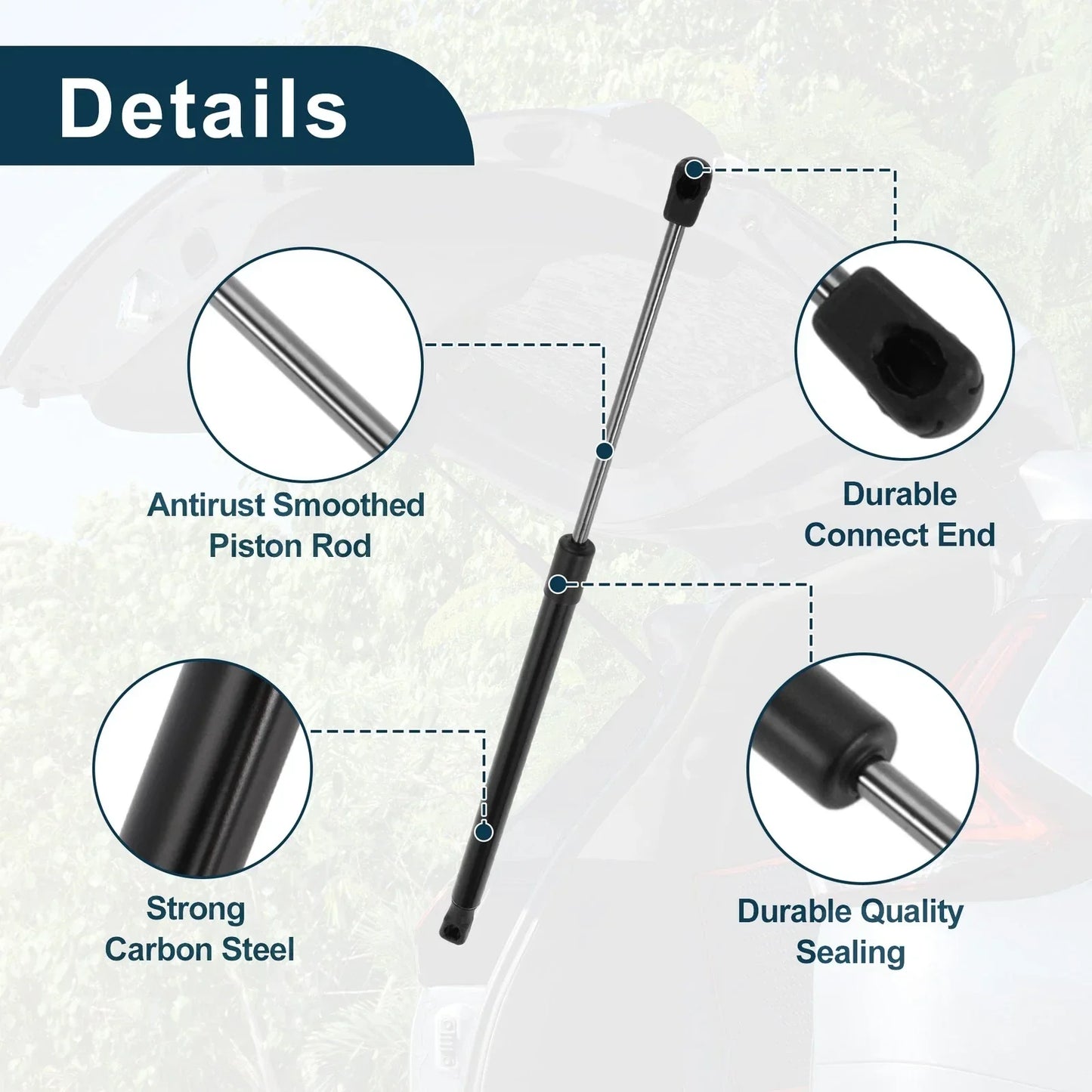 Tailgate Lift Supports Struts for Mercedes C Class W204 Estate (2007-2014)
