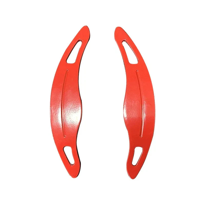 Red Steering Wheel Shift Paddle Extensions for Kia Forte (2020)