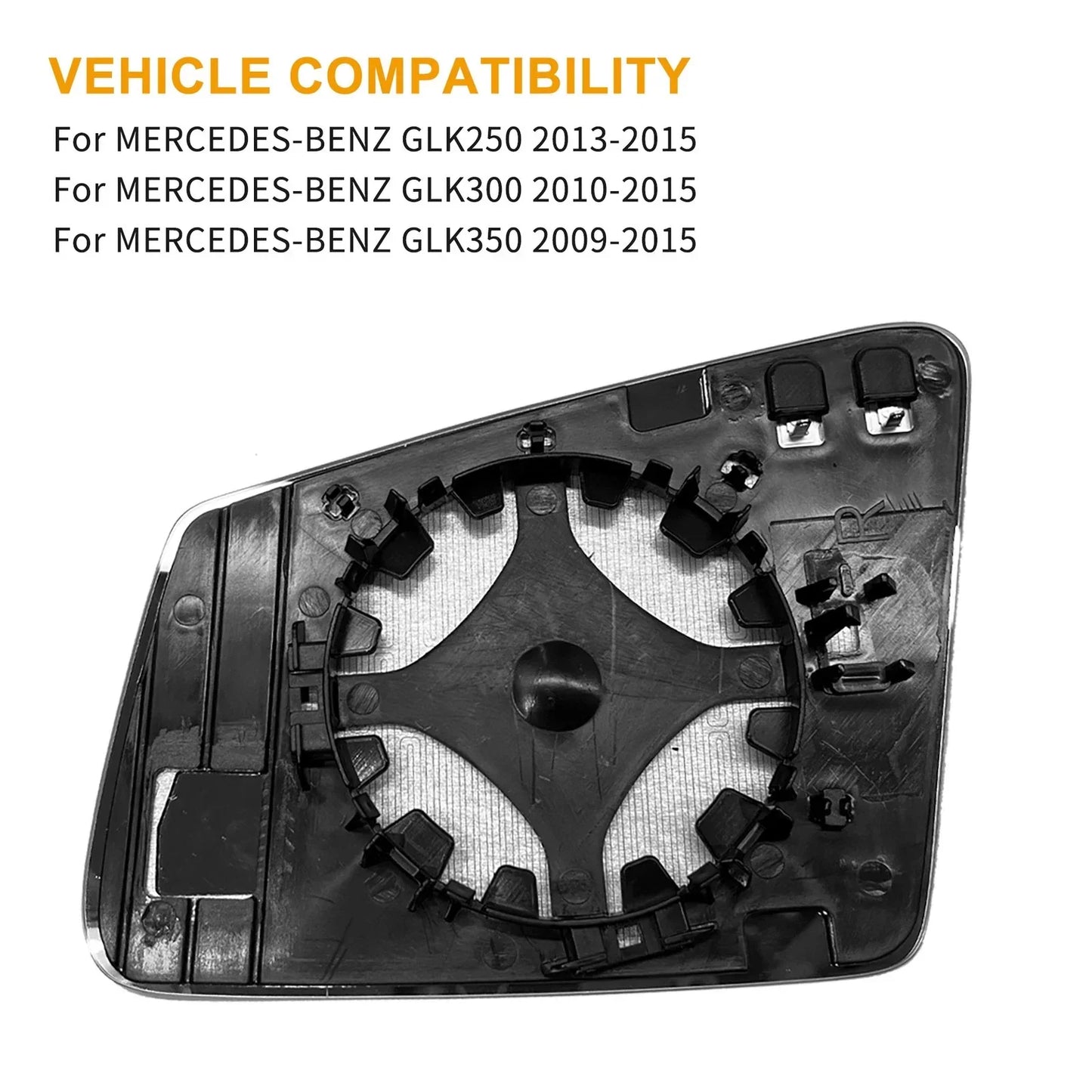 Right Side Heated Mirror Glass with Holder for Mercedes E250 E350 E400 E550