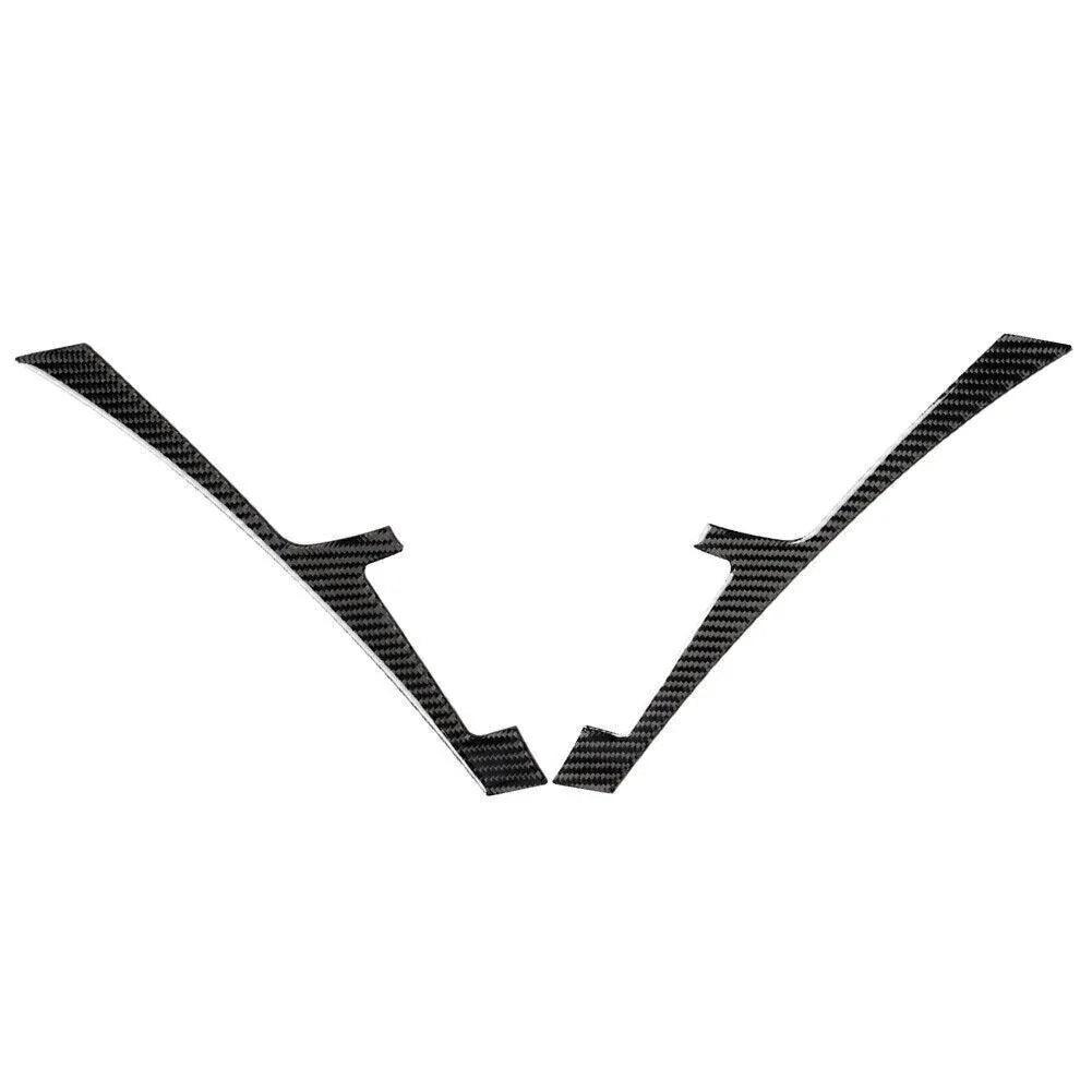 Black Carbon Fiber Console Panel Cover Trim for Infiniti Q50 Q60 (2013-2019)