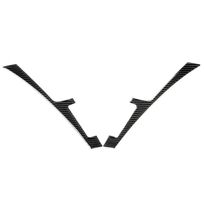 Black Carbon Fiber Console Panel Cover Trim for Infiniti Q50 Q60 (2013-2019)