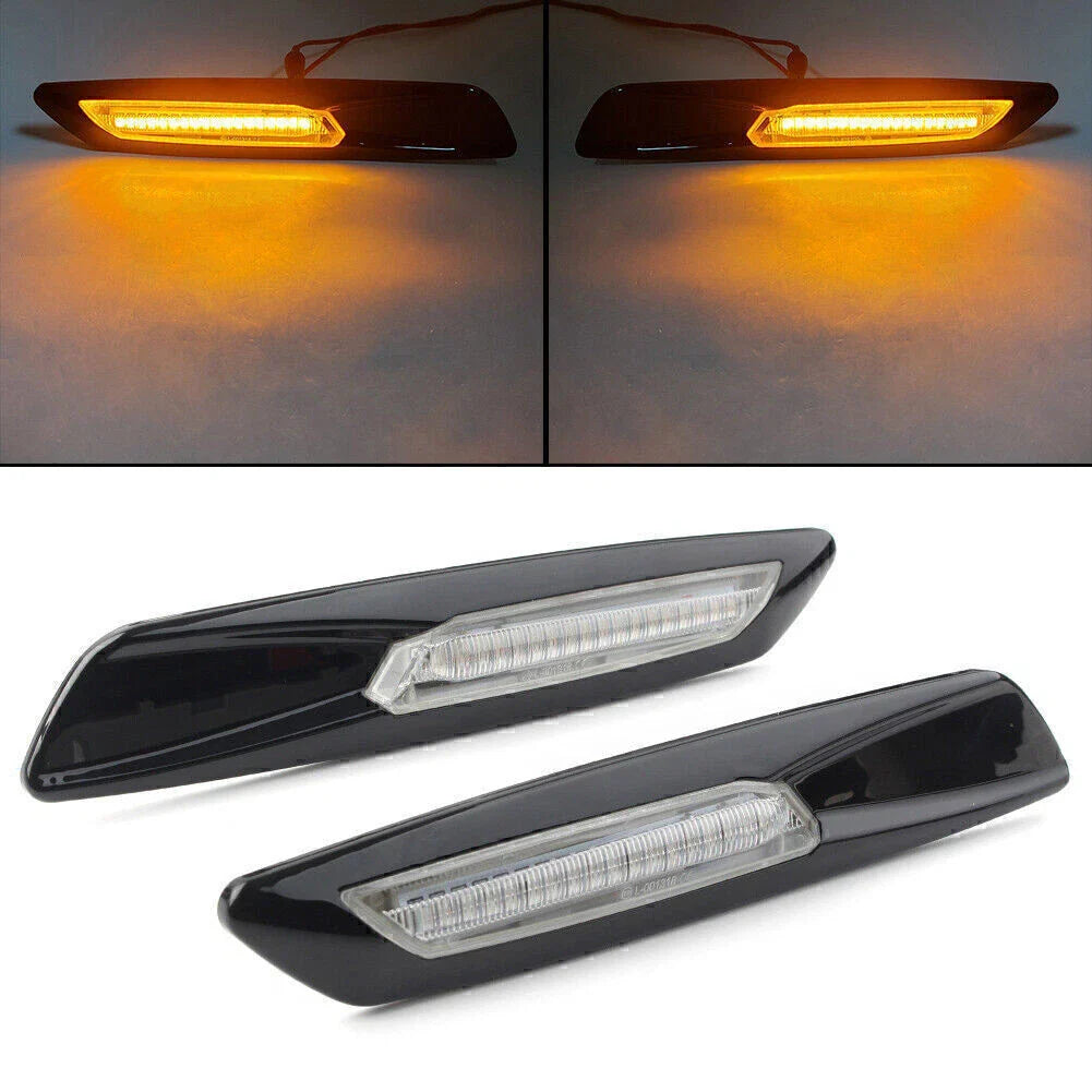 Amber LED Side Marker Lights for BMW 1 Series E81 E82 E87 E88 X3 E83 (01-13)