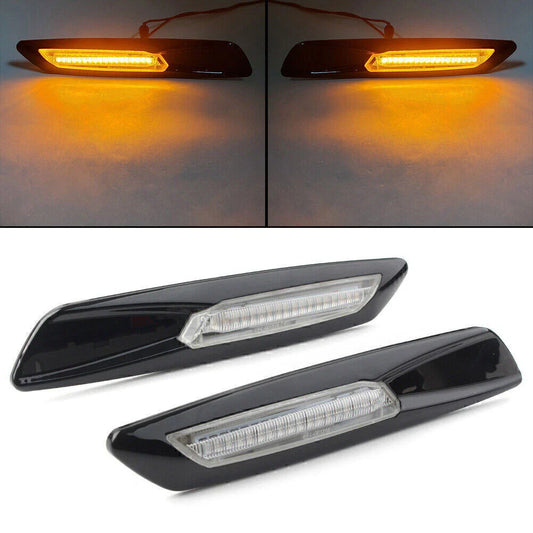 Amber LED Side Marker Lights for BMW 1 Series E81 E82 E87 E88 X3 E83 (01-13)