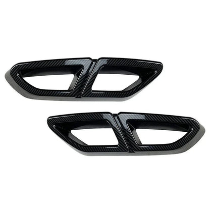 Carbon Fiber Rear Exhaust Muffler Tail Pipe Cover for VW Passat (16-19)