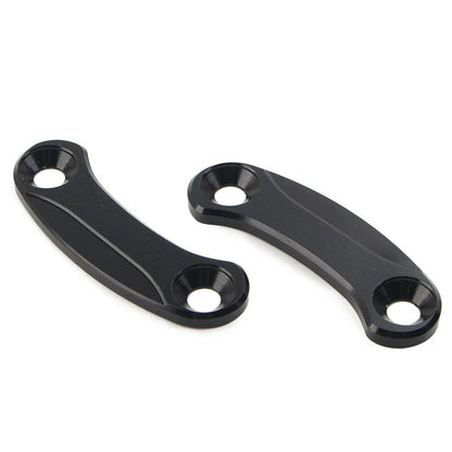Kawasaki ZX-10R Rearview Mirror Block Off Base Plates Cover BLACK (2016-2021)