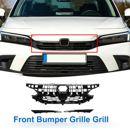 Front Upper Hood Bumper Grille for Honda Civic SI Facelift (2016-2021)