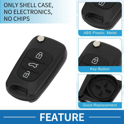 Keyless Entry Remote Key Shell Case for Hyundai i20 i30 i35 iX20 iX35 (2010-2020)