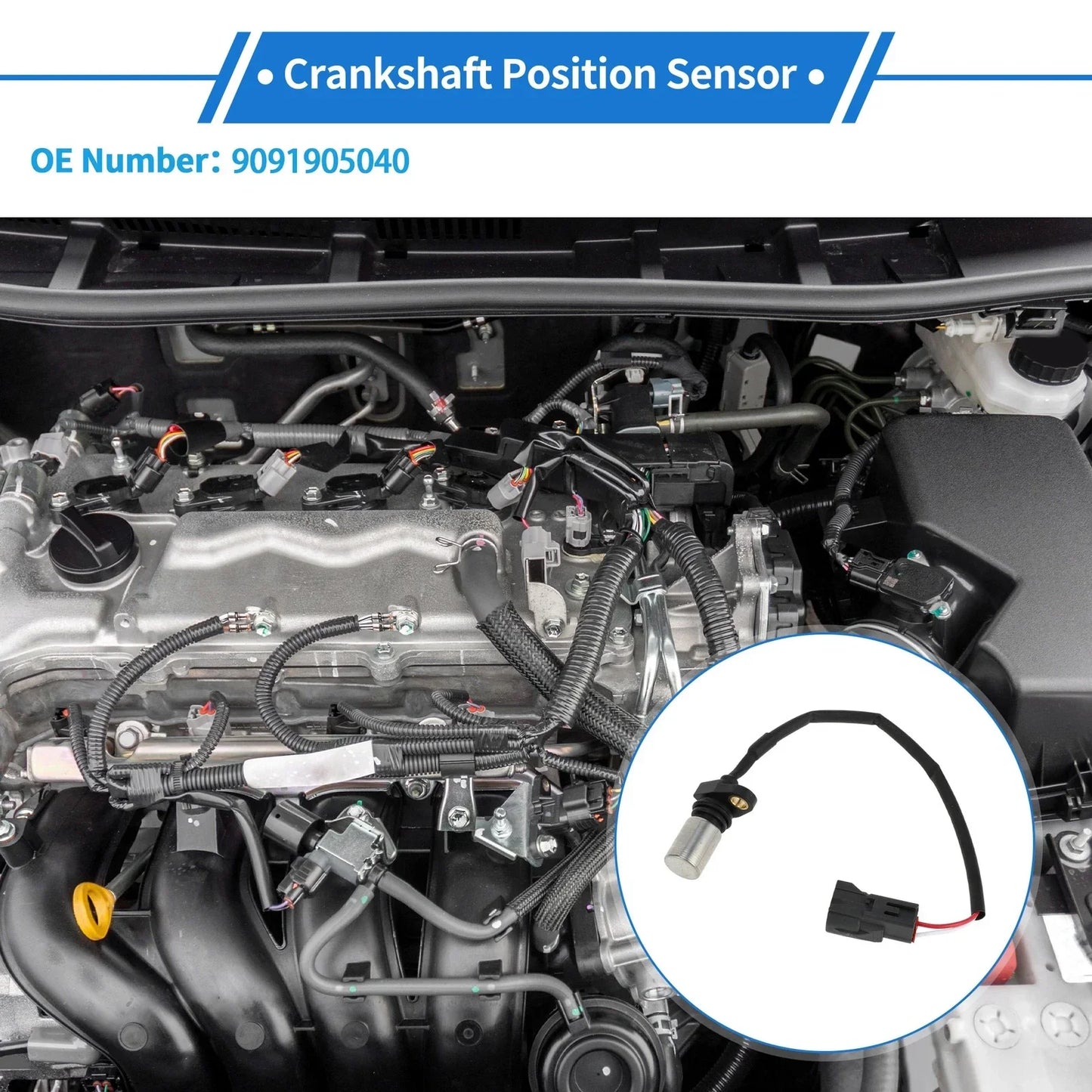 Crankshaft Position Sensor for Lexus LS400 SC300 4.0L (1997-2000)