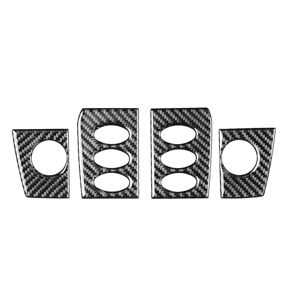 Radio Control Switch Panel Cover Trim for Porsche Boxster 1998-2004 (4 pcs)
