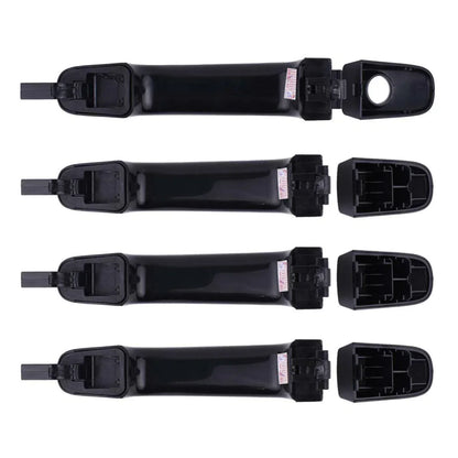Exterior Door Handle Gloss Black Set 4 Fits Ford Ranger Mazda BT-50 2012-18 D06