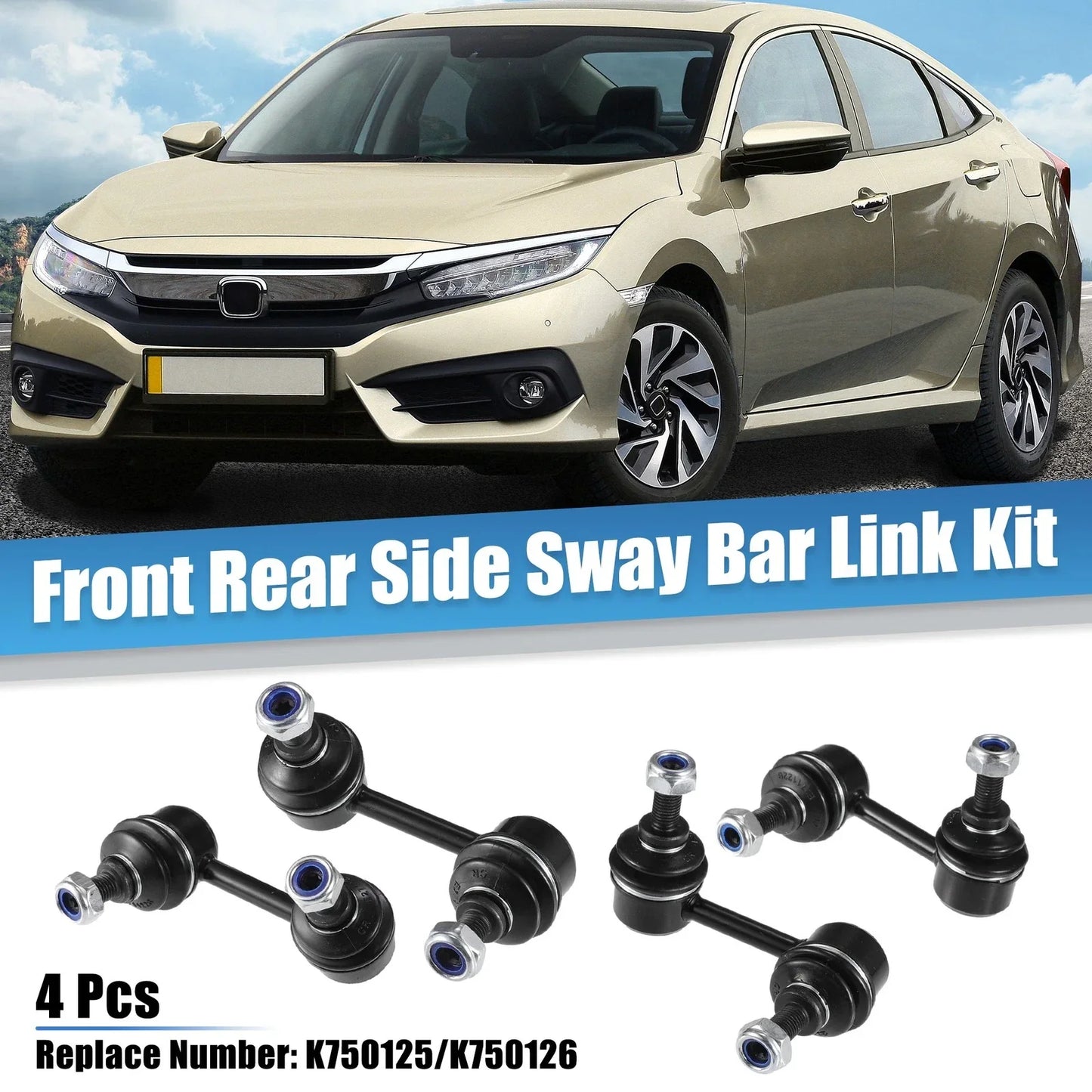 4 Pcs Sway Bar Link Kit for Honda Civic (2006-2011)