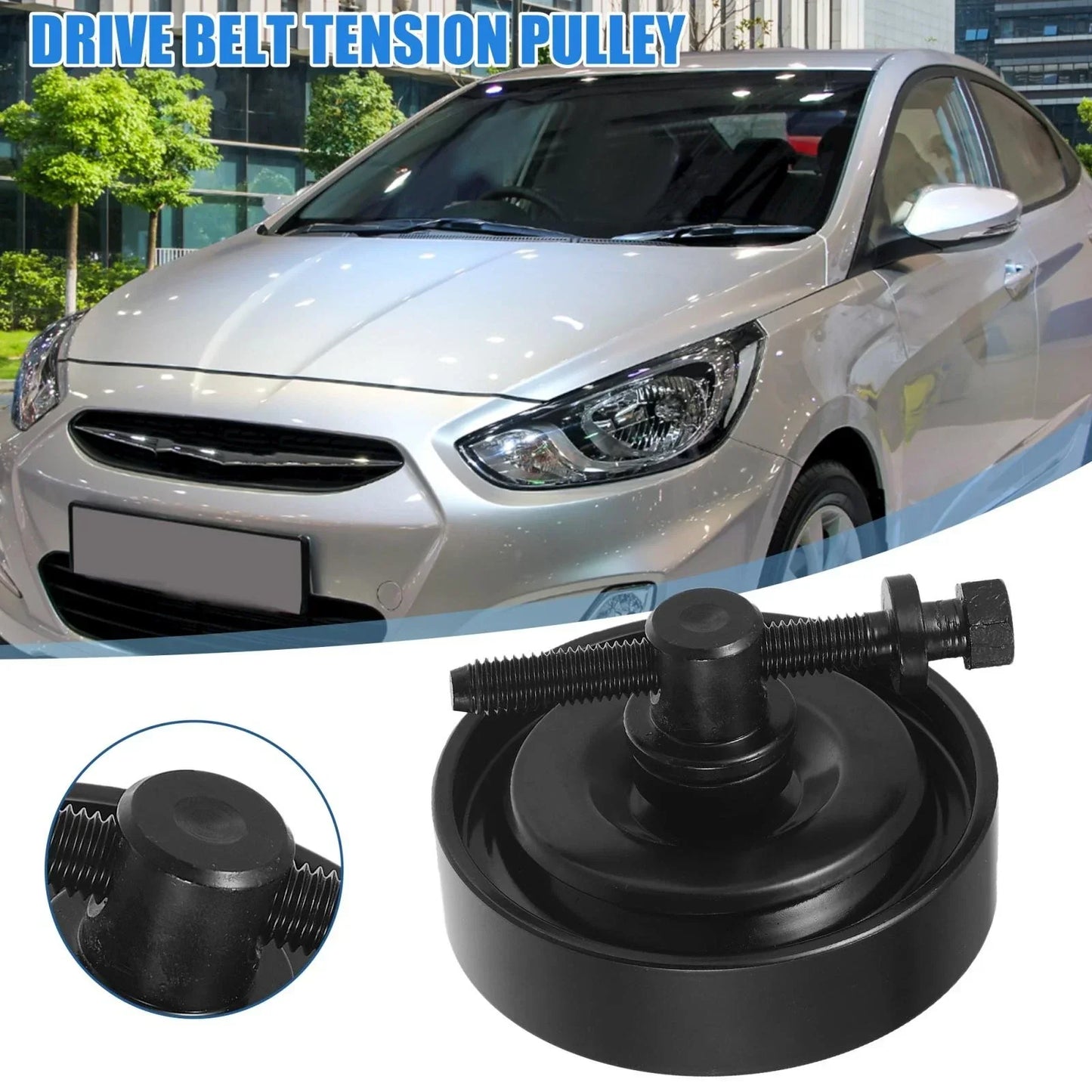 Belt Tensioner for Hyundai Elantra (2011-2016) - Aluminum Black