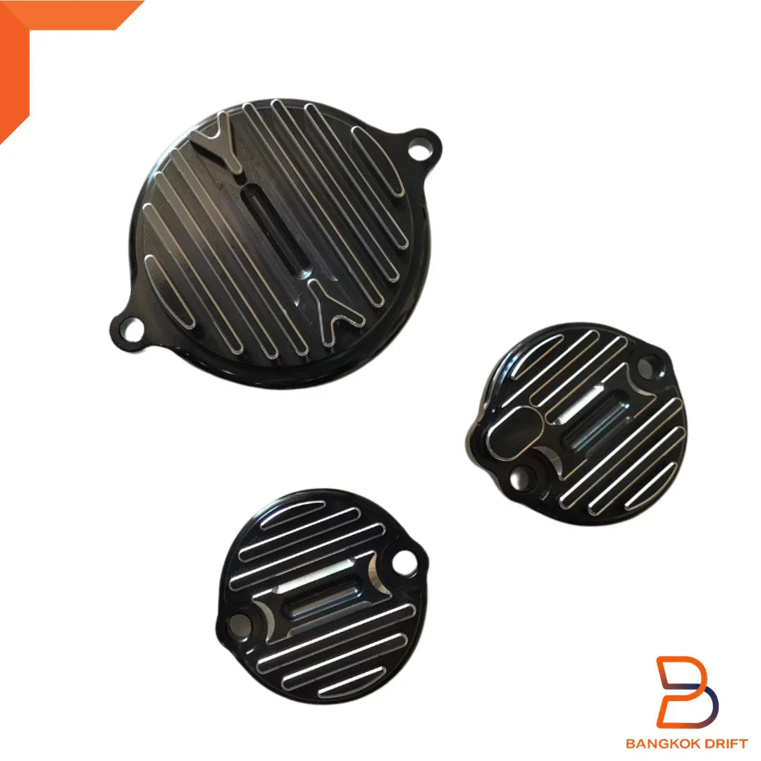 3 x Black Cam Gear Valve Cover Guards for Honda Monkey Z Grom MSX CT 125