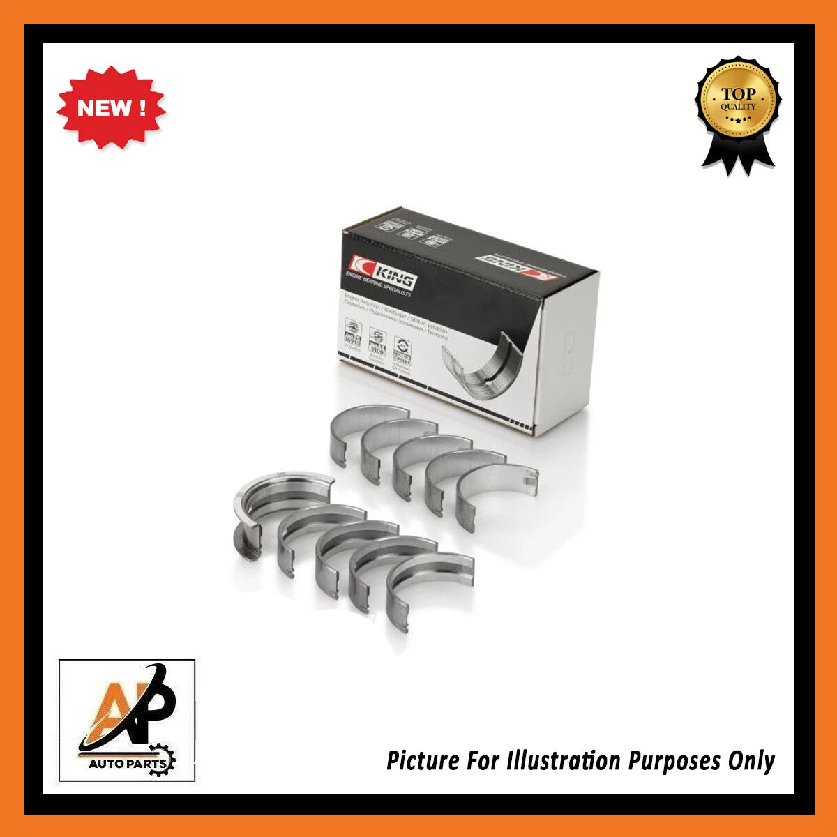 Crankshaft Bearing Set Standard for Mazda Ford 1.4 Engine (2000–2018)