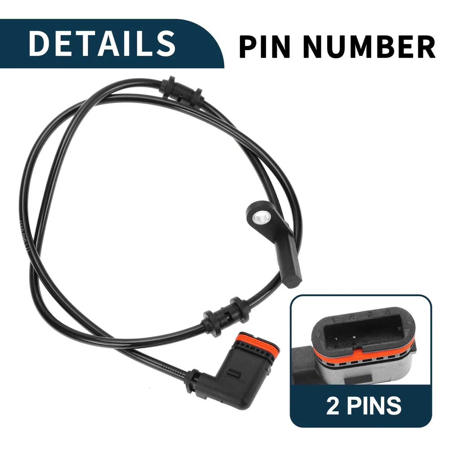 Rear Left ABS Wheel Speed Sensor for Mercedes-Benz SLK280 (2005-2006)