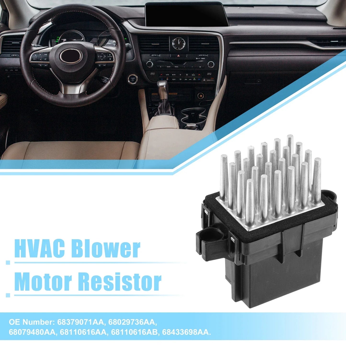 HVAC Blower Motor Resistor for Dodge Grand Caravan GT (2008-2020)