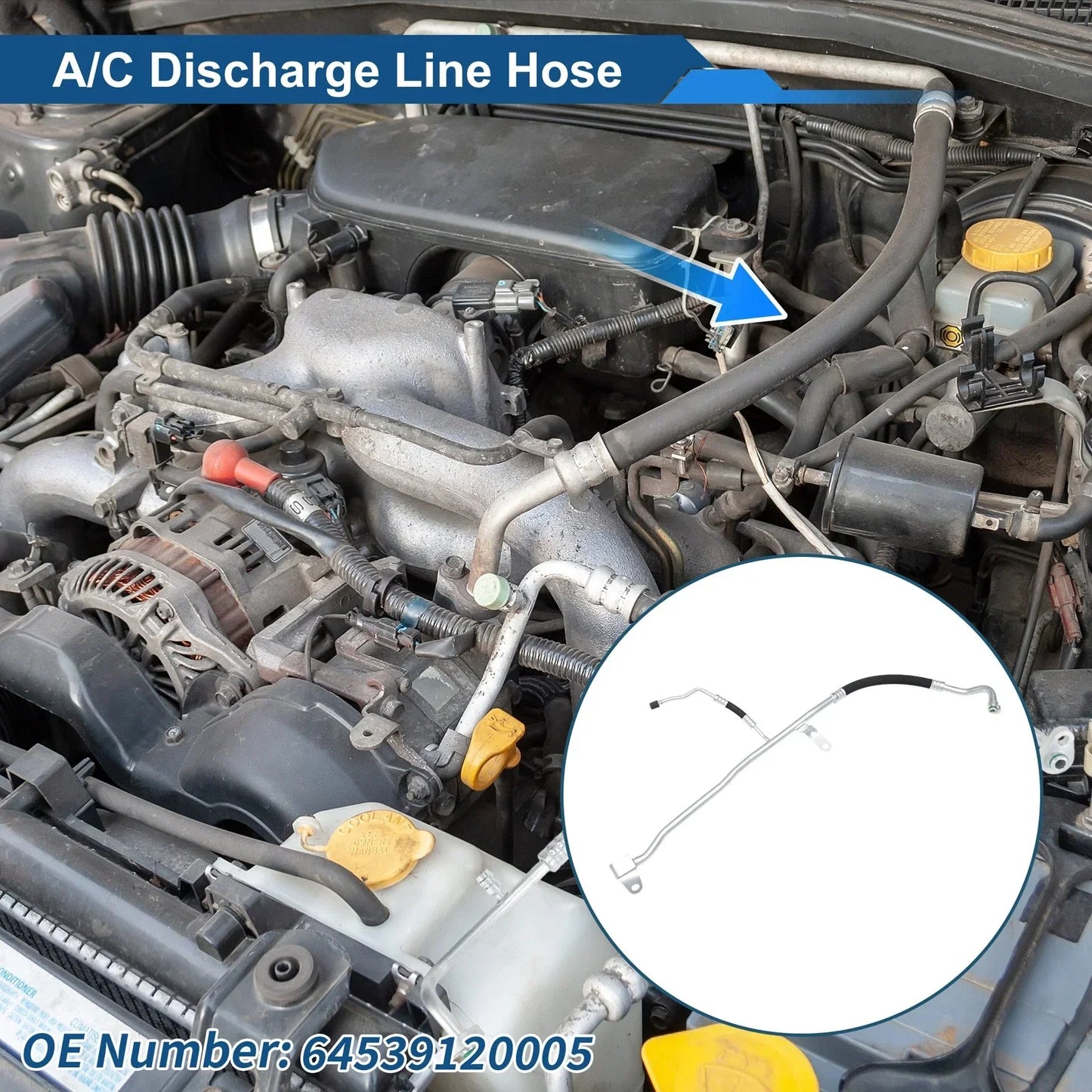 A/C Refrigerant Liquid Hose for BMW 535i (2011-2016)