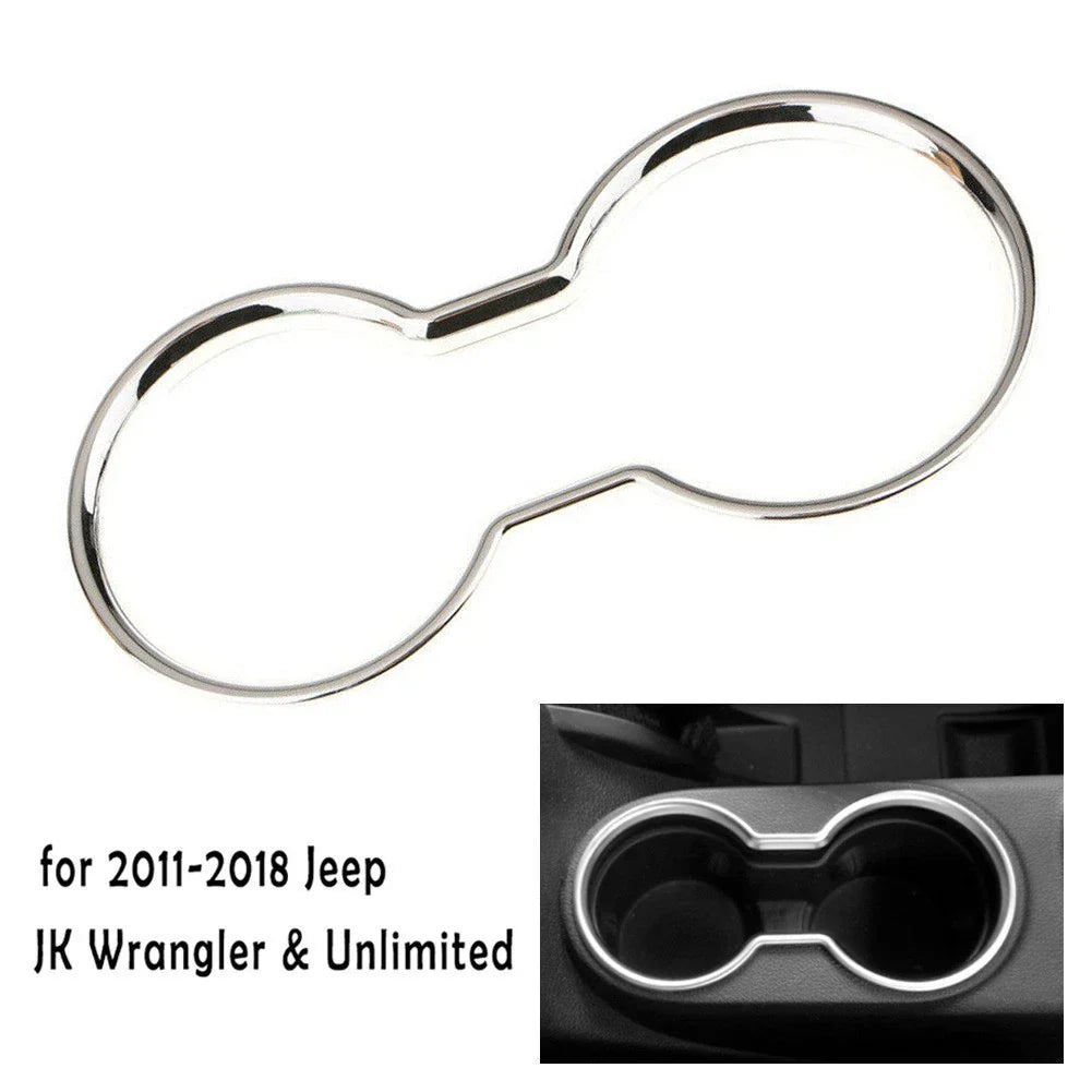 Cup Holder Trim / Silver Water / Chrome Cover Decoration for All Models (2011–2018)