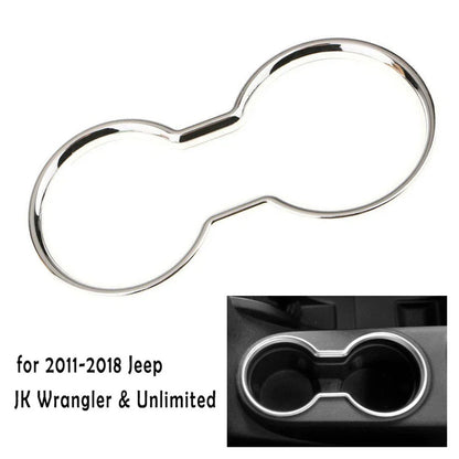 Cup Holder Trim / Silver Water / Chrome Cover Decoration for All Models (2011–2018)