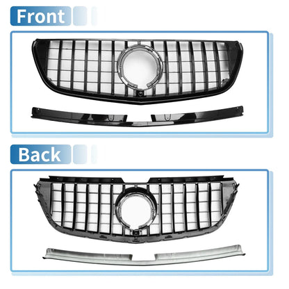 Front Upper Bumper Grille for Mercedes-Benz W447 (2016-2020) Black