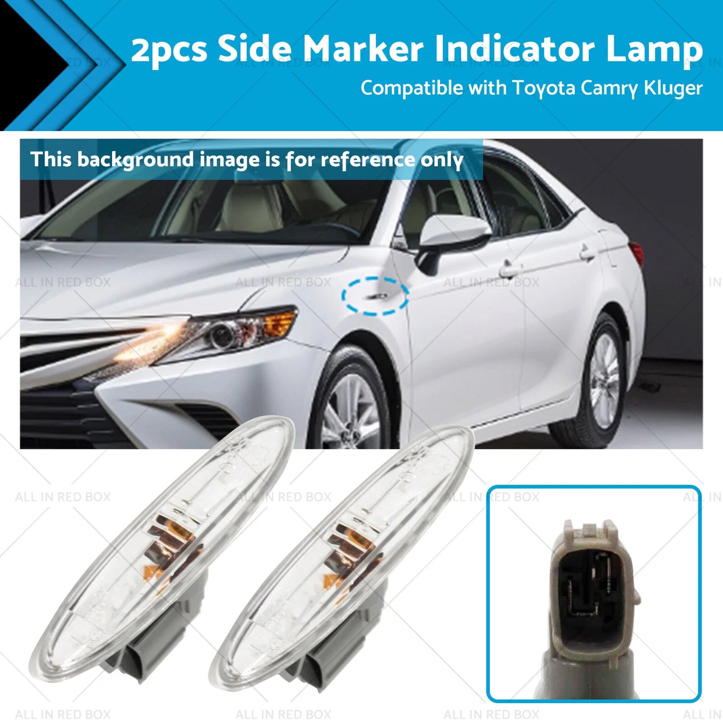 Turn Signal Side Marker Indicator Lamp for Camry, Kluger (2006-2014)