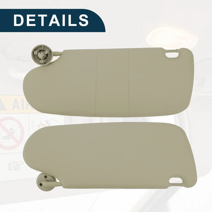 Left Driver Side Sun Visor Assembly for Dodge Ram 1500 (2002-2005) Beige