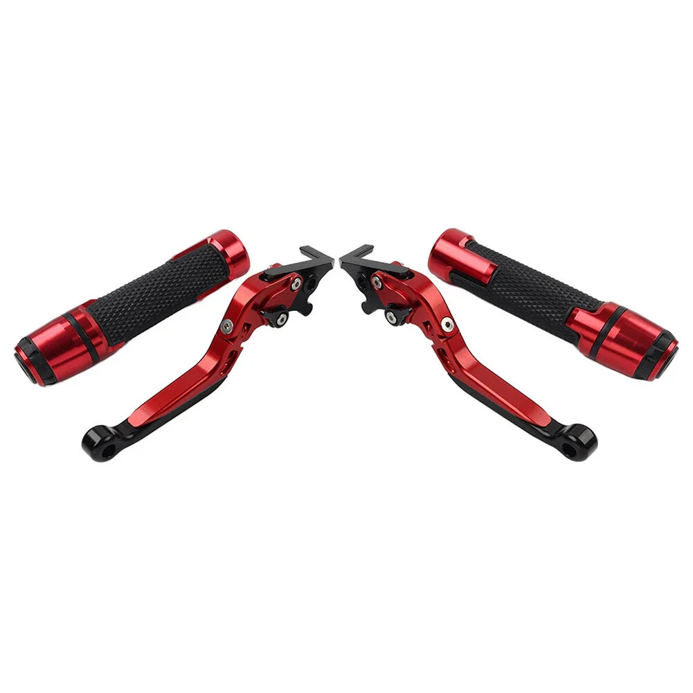 Red Extendable Brake Clutch Lever Grip Set for Ducati Panigale (2016-2020)