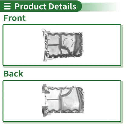 Engine Oil Pan for Honda Odyssey (2007) - Aluminum Silver Tone, 1 x Piece