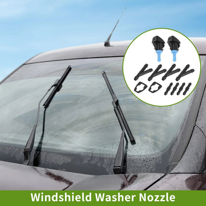 Windshield Washer Nozzle & Hose Connector for Ram (2013-2023) - 1 Set