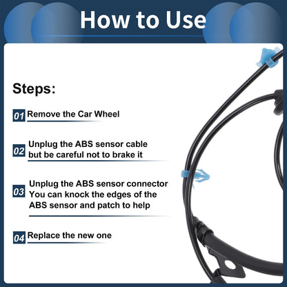 ABS Wheel Speed Sensor for Dodge Avenger Rear Left (2008-2014)