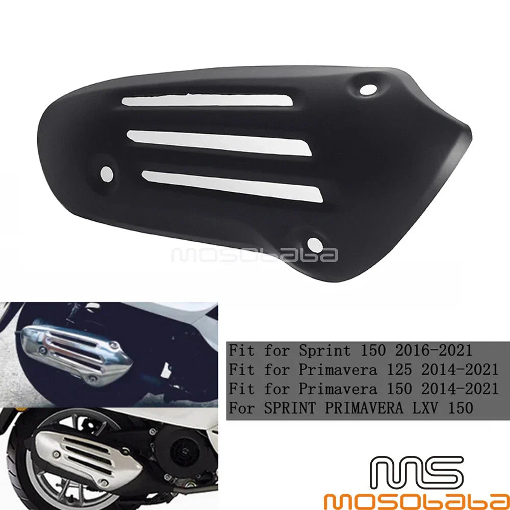 Scooter Exhaust Pipe Protection Cover for Primavera 125 150, Sprint 150 (2014-2021)
