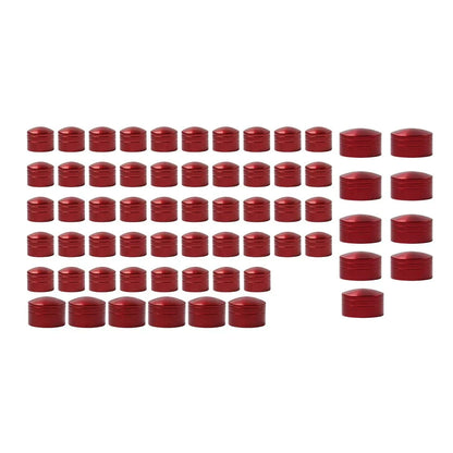 CNC Red Engine Topper Bolt Caps for Harley Heritage Softail FLST (2000-2006)