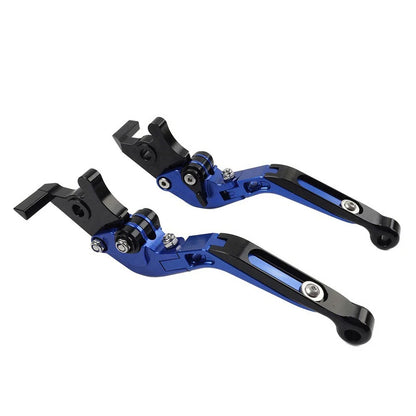 CNC Blue Extendable Brake Clutch Levers for Yamaha FZ07 FZ09 MT07 MT09 XSR900 (2015-2023)