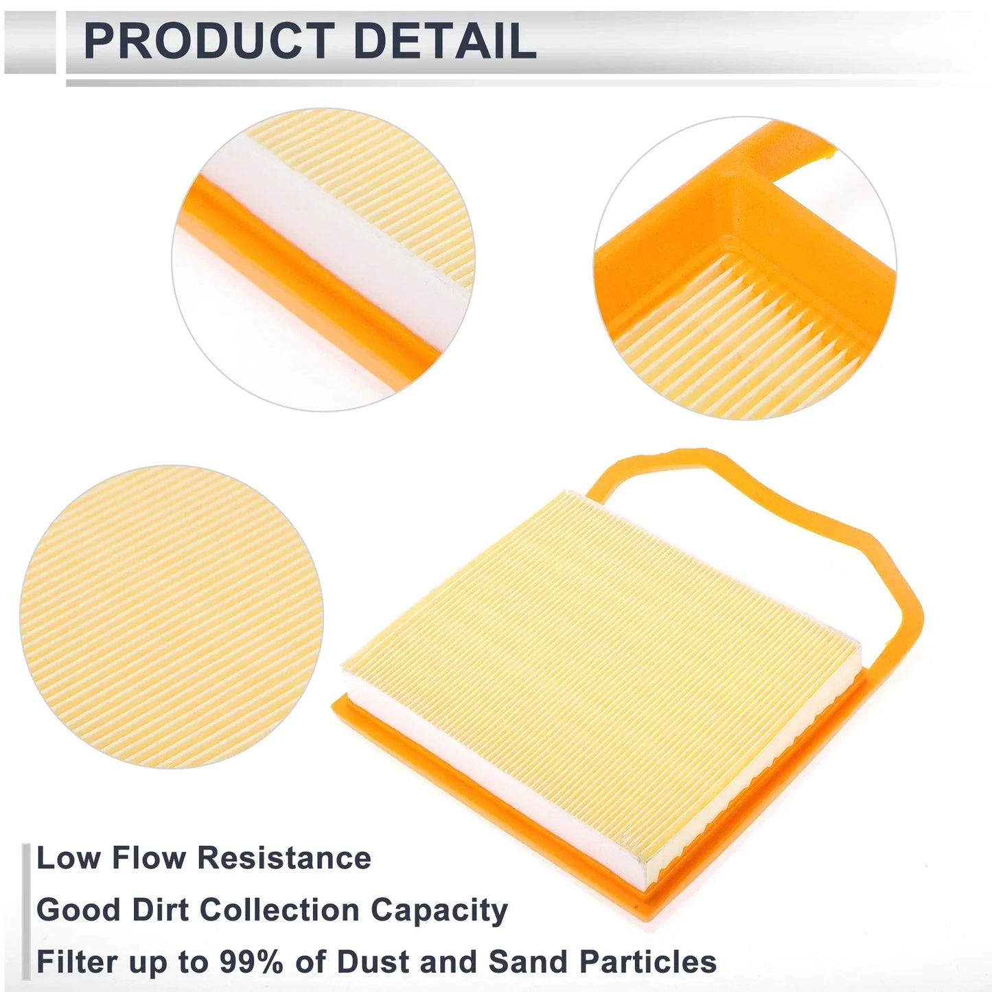 Engine Air Filter for Mercedes-Benz S450 V6 3.0L (2018) - 1 x Pcs
