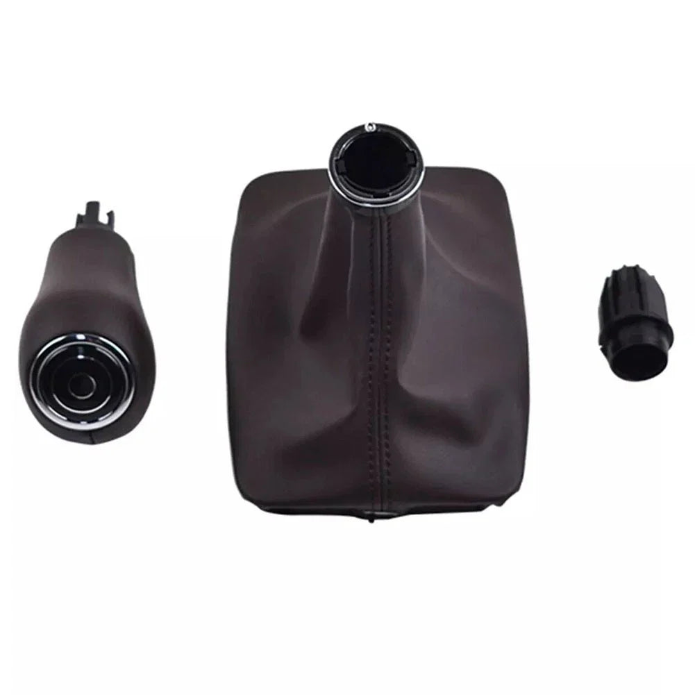 Mocha Color Gear Shift Knob and Boot Set for Mercedes C Class W204 (2007–2013)
