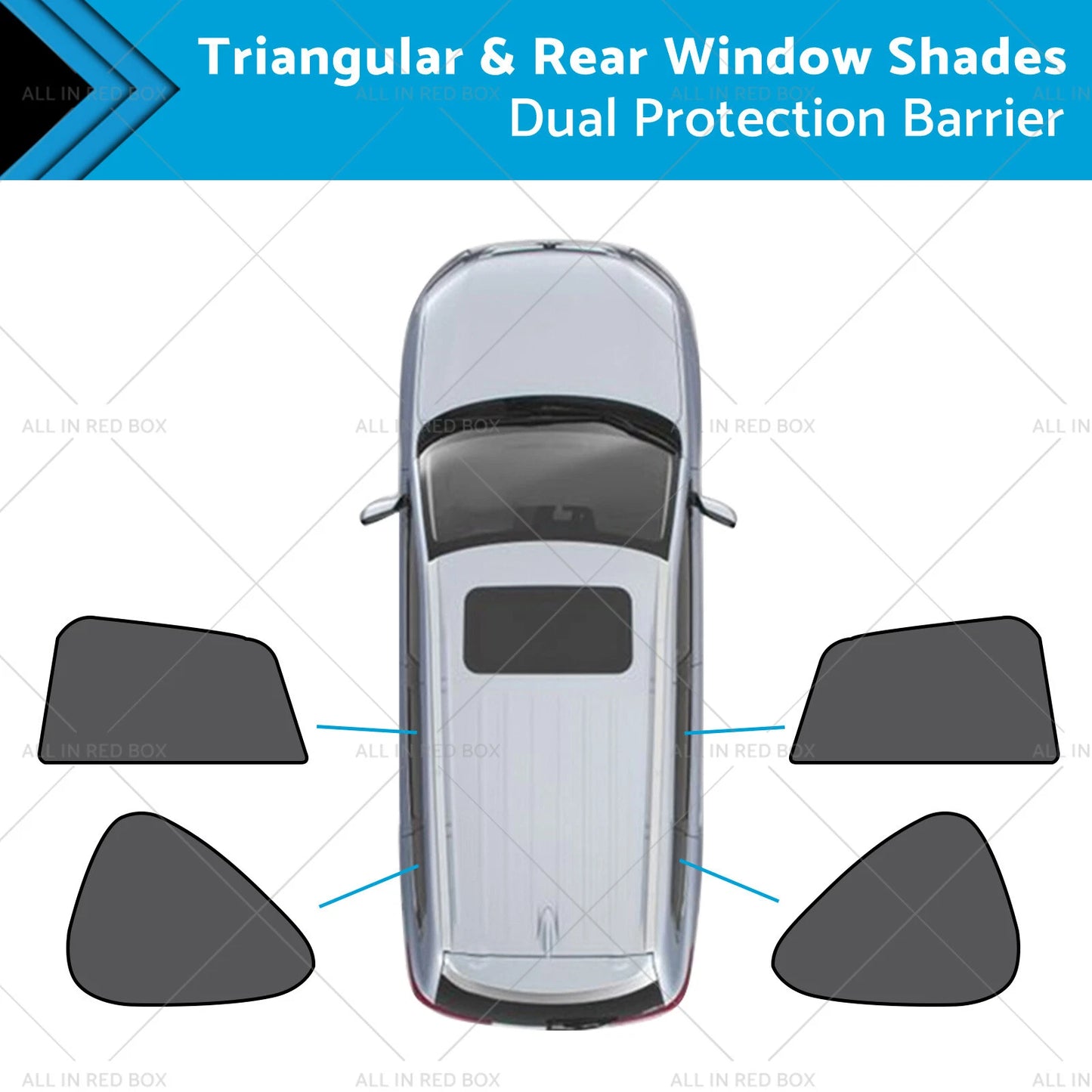 Triangular Rear Window Shade for Mazda CX-5 (2012-2017) UVA Protection
