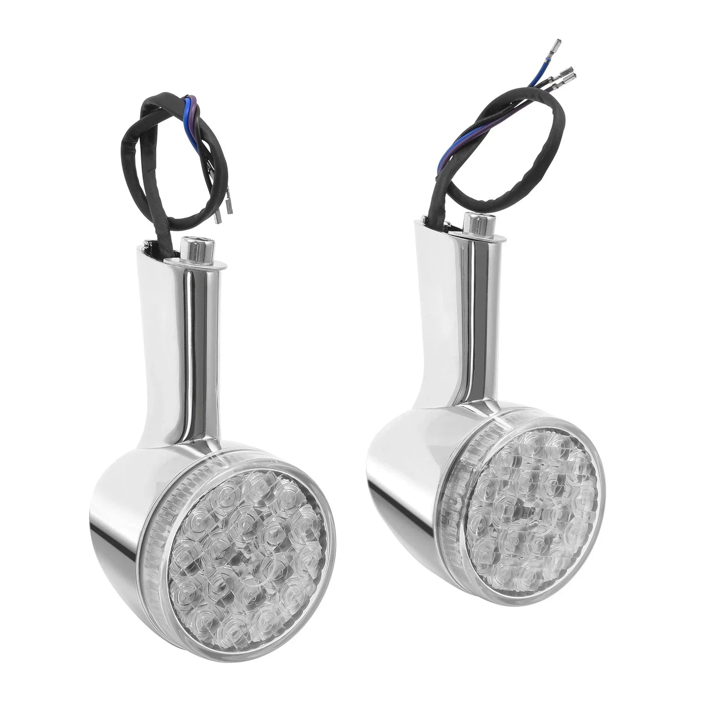 Chrome Rear Turn Signal Lights for Harley Touring, Softail (2000-2024)