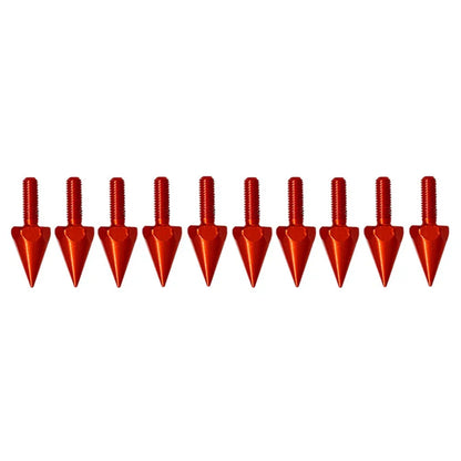10Pcs Red Windshield Screws & 5MM Bolts for Motorcycle