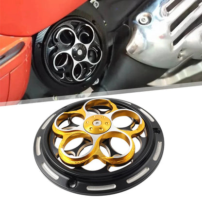 Gold Engine Cooling Fan Cover for Vespa Sprint Primavera 150 (2013-2023)