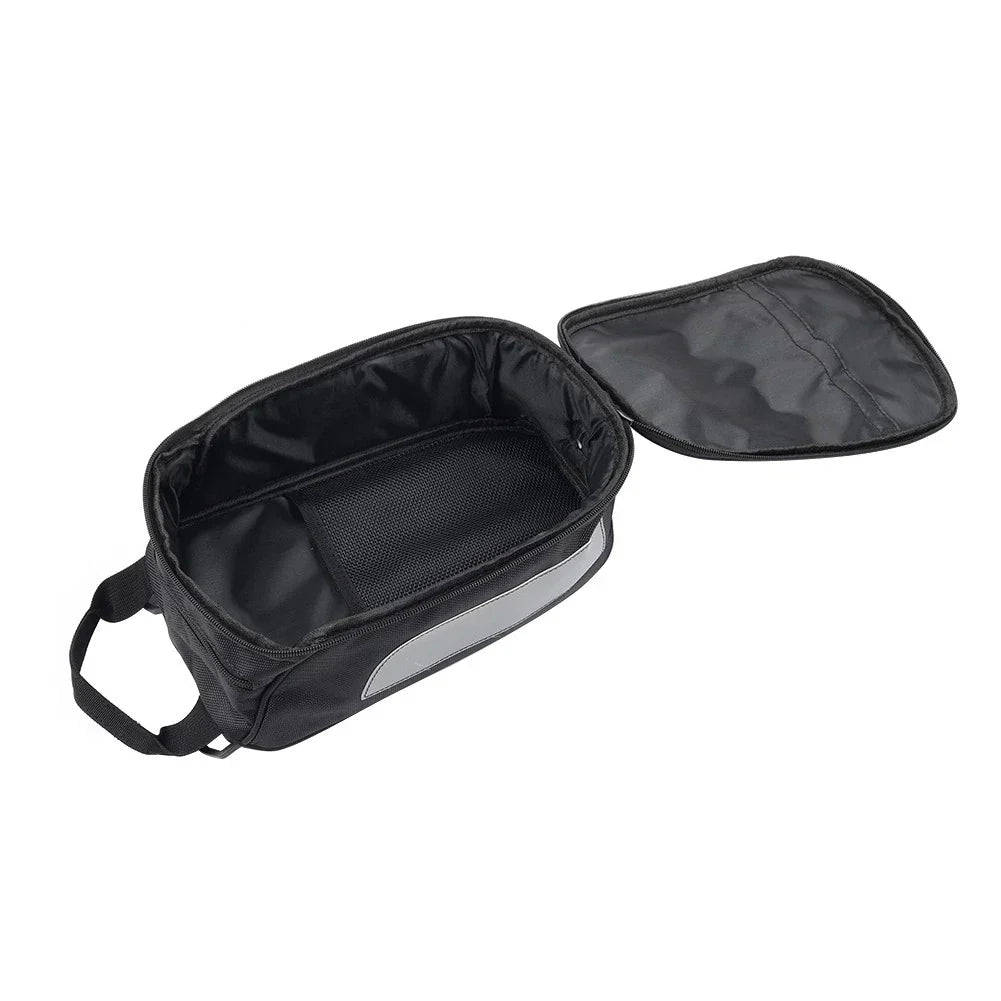 Universal Motorcycle Front Fuel Tank Bag - Touchable Navigation - Black