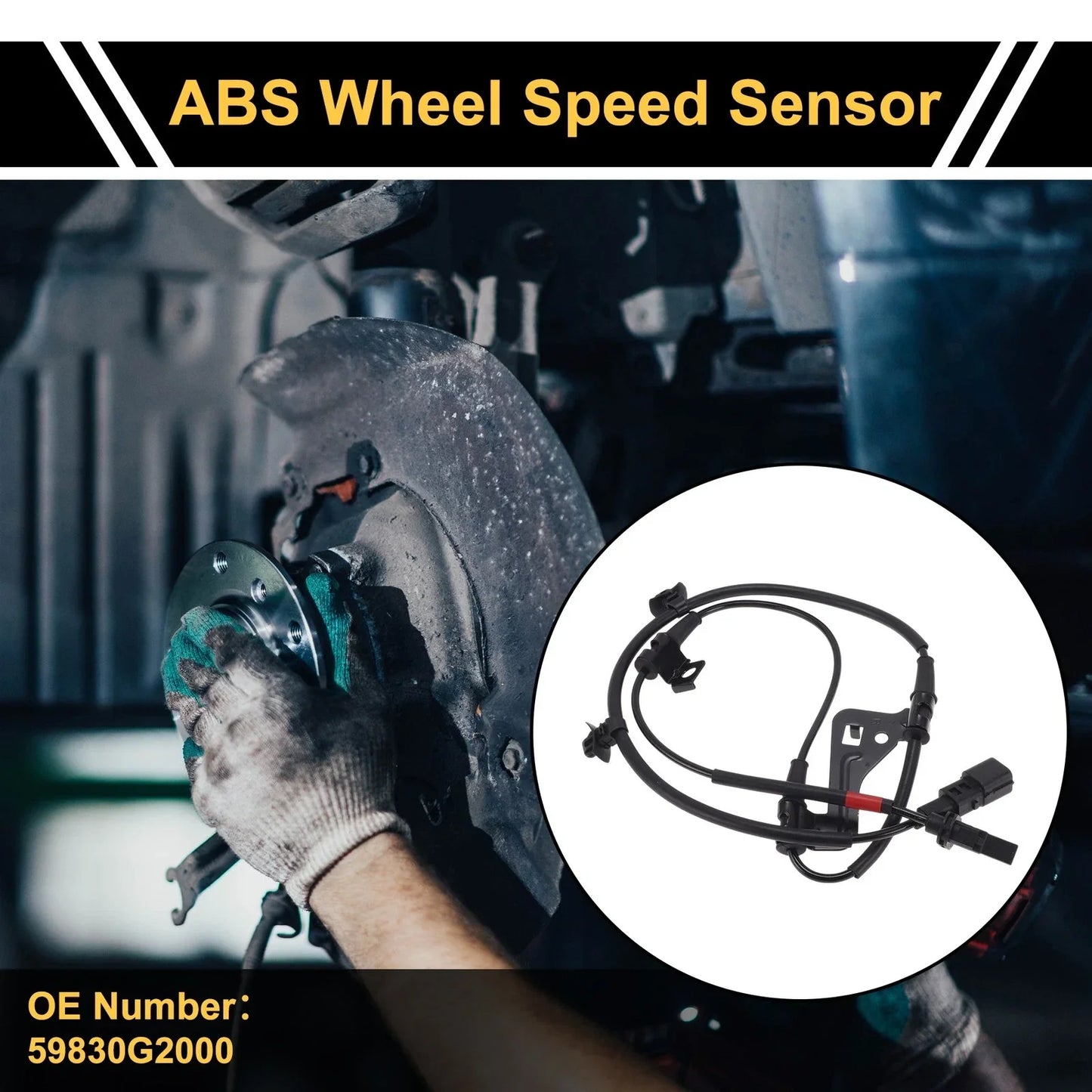 ABS Wheel Speed Sensor for Hyundai Elantra 2016-2023 1 x Right Front Sensor