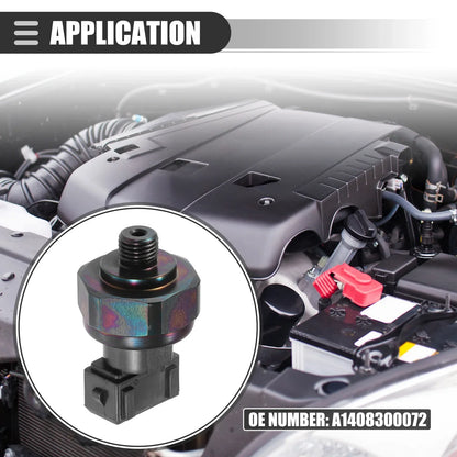 A/C Pressure Transducer Valve for Mercedes-Benz C220 (1994-1996) Metal Black