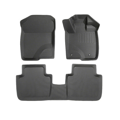 3 Pcs Black 3D All-Weather Floor Mat Set for Honda ZR-V (2023-Current)
