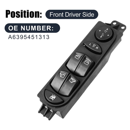 Car Power Window Switch Driver Side for Mercedes Viano Vito (2003-2010)
