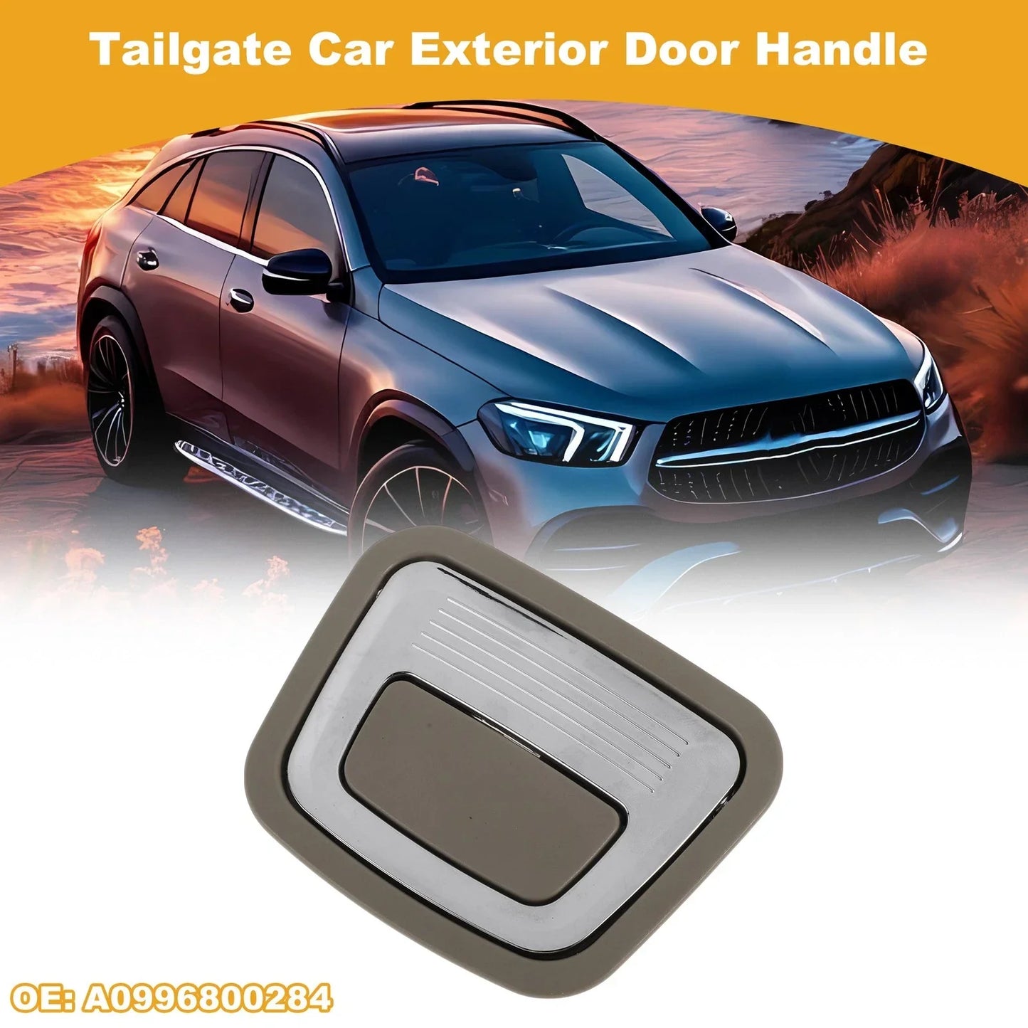 Exterior Door Handle for Mercedes-Benz X166 (Beige Silver Tone)